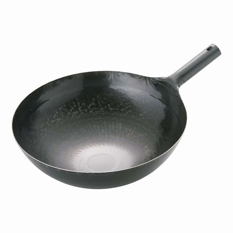 Woks - 山田 鉄 打出片手中華鍋(板厚1.6mm) 39cm(代引不可)【送料無料】