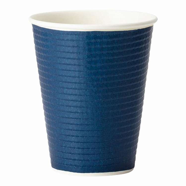 FMXエンボスカップ ダークブルー 260ml(40個入)(代引不可)