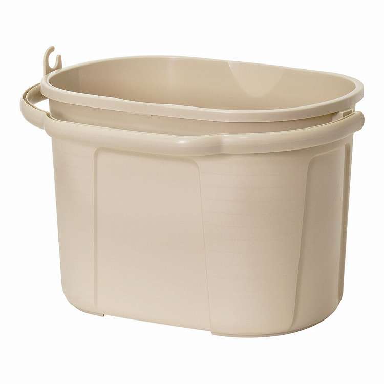 Cleaning Goods - ワイドバケツ19L オーバル ベージュ(代引不可)