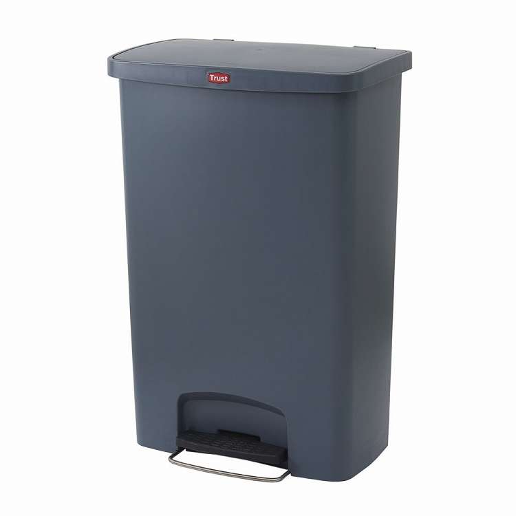 For Separated Refuse - トラスト ステップオンコンテナ ワイド 袋止め付き 1308 グレー(代引不可)【送料無料】