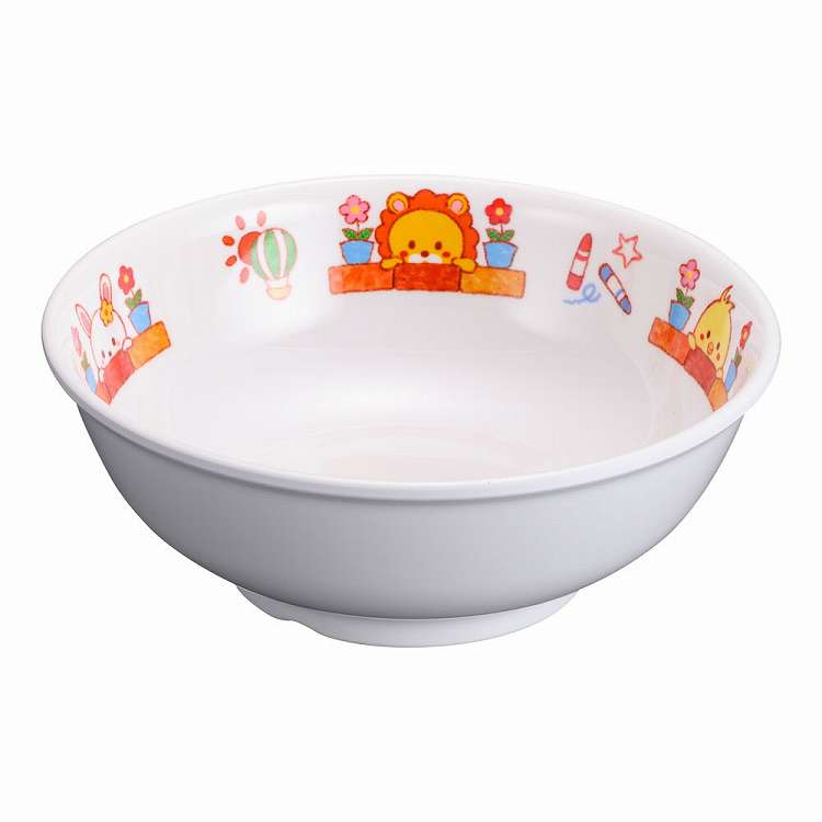 メラミンお子様食器 「みんなともだち 」 丼 YMD-1(代引不可)