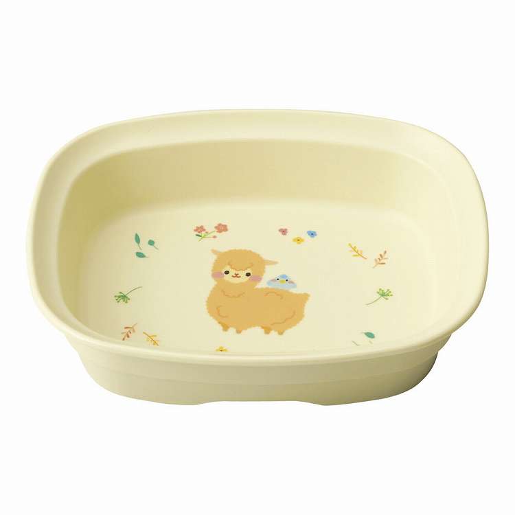 メラミン食器 アルパカーナ イエロー 角小鉢 MC-100-ALY(代引不可)