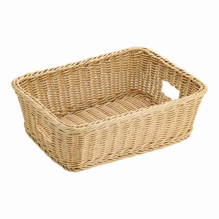 Laundry Containers - 樹脂脱衣かご手付アイボリー 小(代引不可)【送料無料】