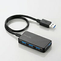 [ELECOM(エレコム)] USB3.0ハブ（Windowsタブレット向け） U3H-A411BBK(代引不可)【メール便（ネコポス）】【送料無料】