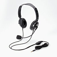 [ELECOM(エレコム)] ヘッドセット(4極両耳折りたたみオーバーヘッド) HS-HP20TBK(代引不可)【送料無料】