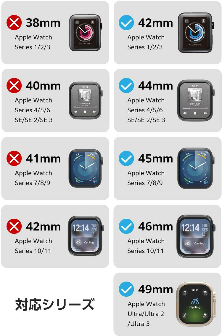 リコメン堂生活館のアップルウォッチ バンド Apple Watch Ultra 3 / SE 第3世代 / Series 11 [ 49 46 45 44 42mm ] シボ加工 ベルト ZEROSHOCK ブラック AW-25ABDZEROBK(代引不可)【送料無料】｜アングル3