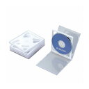 エレコム Blu-ray/DVD/CDケース(標準/PS/2枚収納) CCD-JSCNW5WH(代引不可)