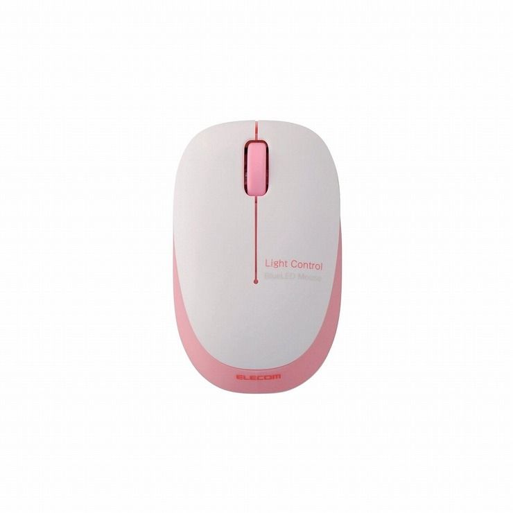 エレコム ふわっと軽い ワイヤレス マウス 小型/Sサイズ 軽量50g 左右対応 BlueLED(ブルーLED) ピンク M-BL20DBPN(代引不可)