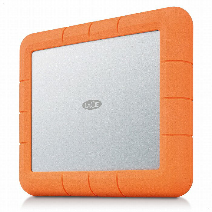 エレコム HDD LaCie 8TB Rugged Raid Shuttle 防滴 防塵 耐衝撃 USB-C USB3.1 Gen2 Mac Win RoHS指令 オレンジ STHT8000800(代引不可)【送料無料】