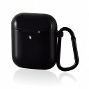エレコム ELECOM AirPods Proケース ワイヤレス充電Qi対応 TOUGH SLIM 耐衝撃 TPU PET カラビナ付き ブラック AVA-APTSBK(代引不可)(2)