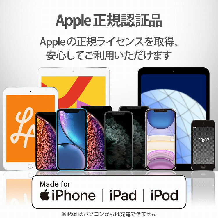 エレコム ライトニングケーブル 2m 準高耐久 Lightning(オス) USB-A(オス) RoHS指令準拠 グレー MPA-UALPS20GY(代引不可)【送料無料】