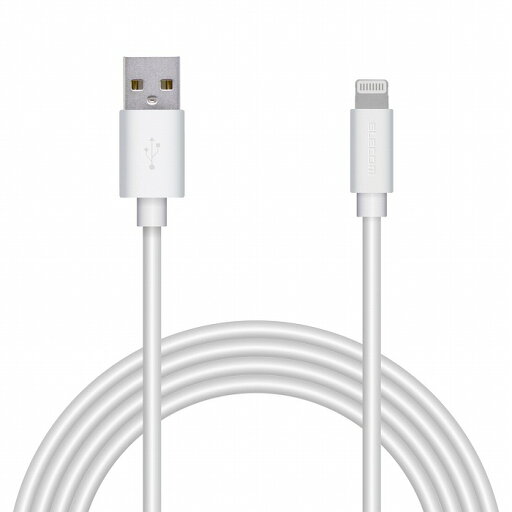 エレコム ライトニングケーブル 2m 抗菌 形状記憶 マトマル ホワイト iPhone iPad iPod MPA-MUAL20WH(代引不可)【送料無料】 エレコム ライトニングケーブル 2m 抗菌 形状記憶 マトマル ホワイト iPhone iPad iPod MPA-MUAL20WH(代引不可)【送料無料】