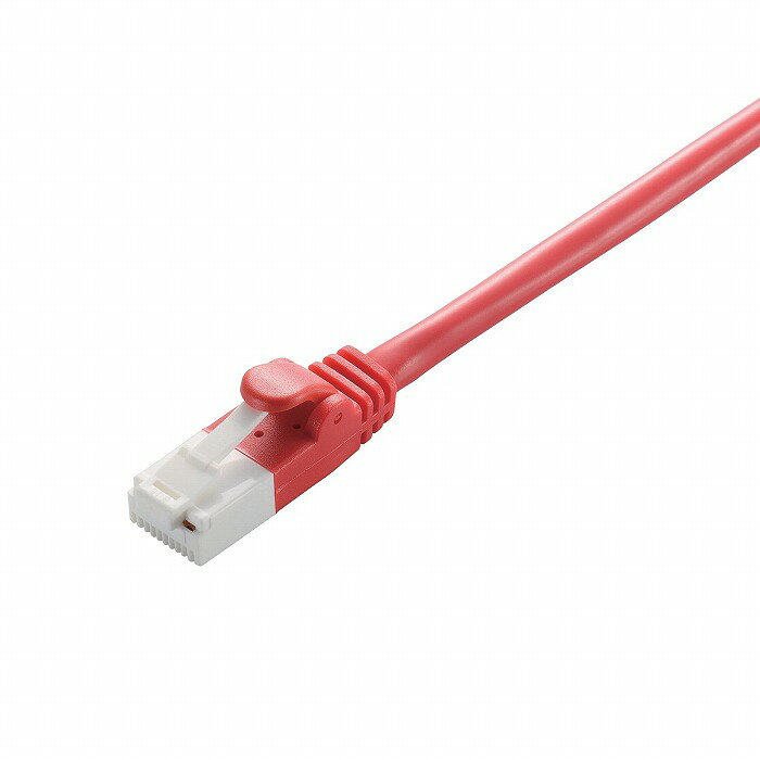 エレコム RoHS指令準拠LANケーブル CAT5E 爪折れ防止 1m レッド 簡易パッケージ LD-CTT/R1/RS(代引不可)【メール便（ネコポス）】【送料無料】