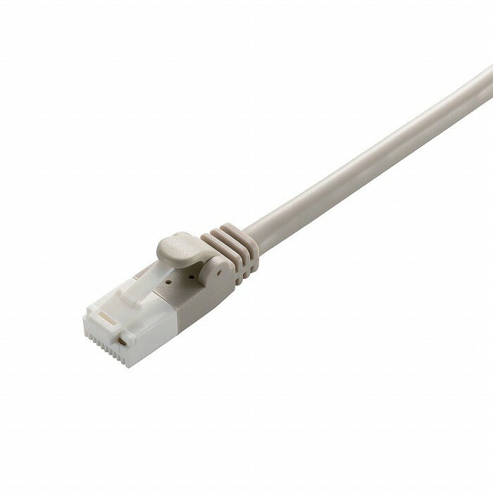 Cable - エレコム RoHS指令準拠LANケーブル CAT5E 爪折れ防止 3m ライトグレー 簡易パッケージ LD-CTT/LG3/RS(代引不可)【メール便（ネコポス）】【送料無料】