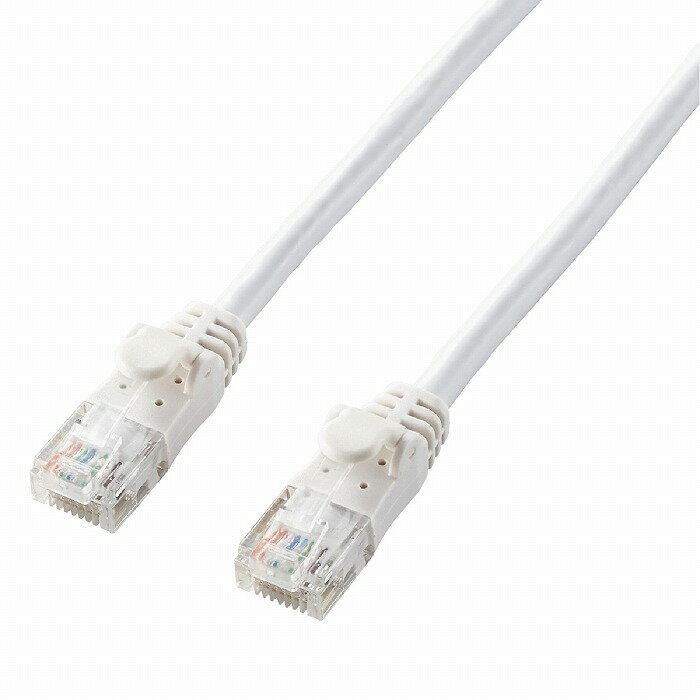 エレコム LANケーブル Cat6A やわらか ツメが折れないカバー 7m ホワイト LD-GPAY/WH7(代引不可)