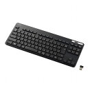 エレコム キーボード ワイヤレス 無線 USB 抗菌 ミニキーボード ワイヤレスキーボード メンブレン式 ブラック TK-FDM109TKBK(代引不可)【送料無料】(2)