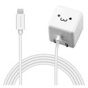 エレコム iPhone充電器 iPad充電器 2.5m Lightning AC ケーブル一体 ホワイトフェイス コンパクト かわいい MPA-ACL03WF(代引不可)【送料無料】(2)