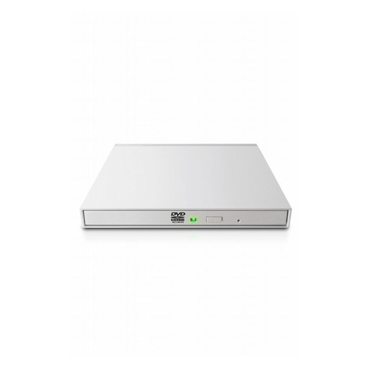 エレコム バスバワー駆動 USB ケーブル付き Type-A 60cm 超薄型 軽量 パソコン Win / Mac 対応 CD DVD ホワイト LDR-PMK8U2VWH(代引不可)