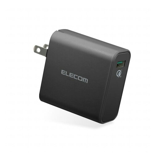エレコム スマートフォン・タブレット用AC充電器 QuickCharge3.0対応 USB1ポート ブラック MPA-ACUQ01BK(代引不可) エレコム スマートフォン・タブレット用AC充電器 QuickCharge3.0対応 USB1ポート ブラック MPA-ACUQ01BK(代引不可)