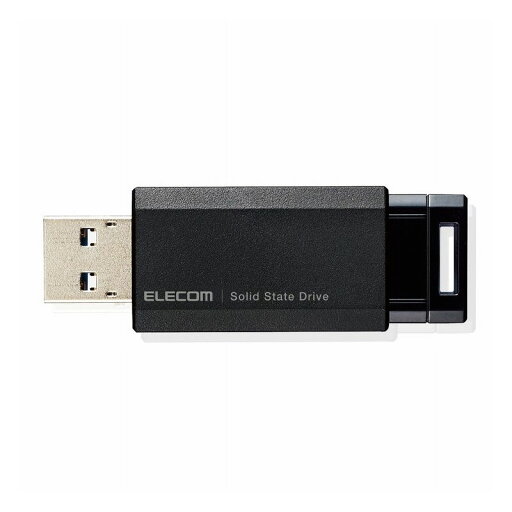 エレコム ELECOM SSD 外付け ポータブル 1TB 小型 ノック式 USB3.2(Gen1)対応 ブラック PS4/PS4Pro/PS5 ESD-EPK1000GBK(代引不可)【送料無料】 エレコム ELECOM SSD 外付け ポータブル 1TB 小型 ノック式 USB3.2(Gen1)対応 ブラック PS4/PS4Pro/PS5 ESD-EPK1000GBK(代引不可)【送料無料】