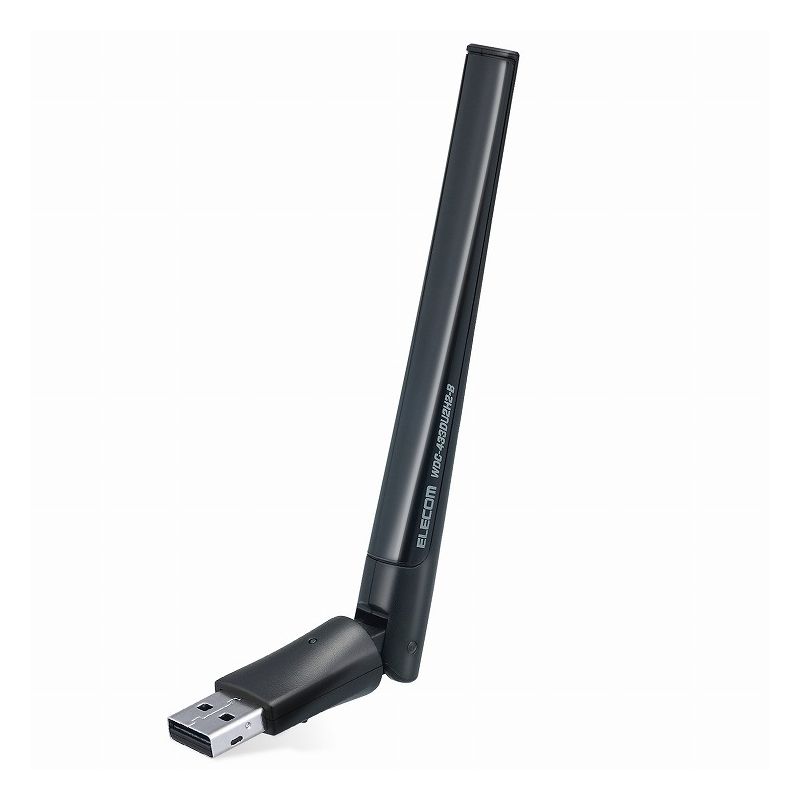 エレコム ELECOM Wi-Fiルーター 無線LAN 子機 433+150Mbps 11ac/n/a/g/b USB2.0 EU RoHS指令準拠(10物..