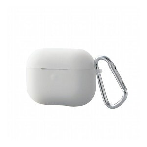 AirPods Pro ケース シリコン カバー シンプル 衝撃吸収 紛失防止 カラビナ付き 有線 / ワイヤレス充電可能 コネクタキャップ 付き 保護 収納 クリア AVA-AP2SCCR エレコム(代引不可)通販