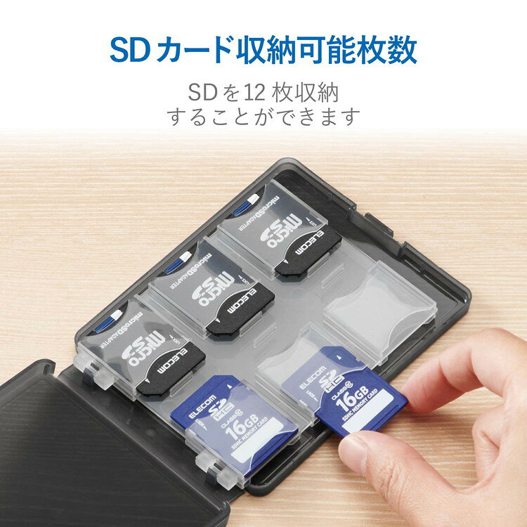 SDケース 12枚収納 インデックスラベル ナ...の紹介画像3