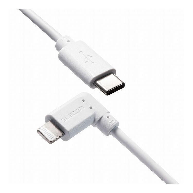 【商品特長】L字コネクタを採用し、飛び出しが少ないスッキリした配線が可能です。Lightningコネクタ搭載機器とパソコンやAC充電器のUSBポートを接続して充電・データ通信ができるUSB-CtoLightningケーブル。※iPadはパソ...