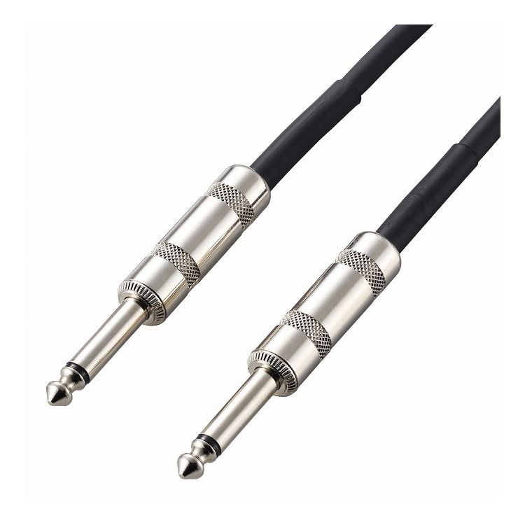 アナログケーブル シールドケーブル φ6.3-φ6.3 3m 楽器用 黒 DH-SH30BK エレコム(代引不可)【メール便（ネコポス）】【送料無料】