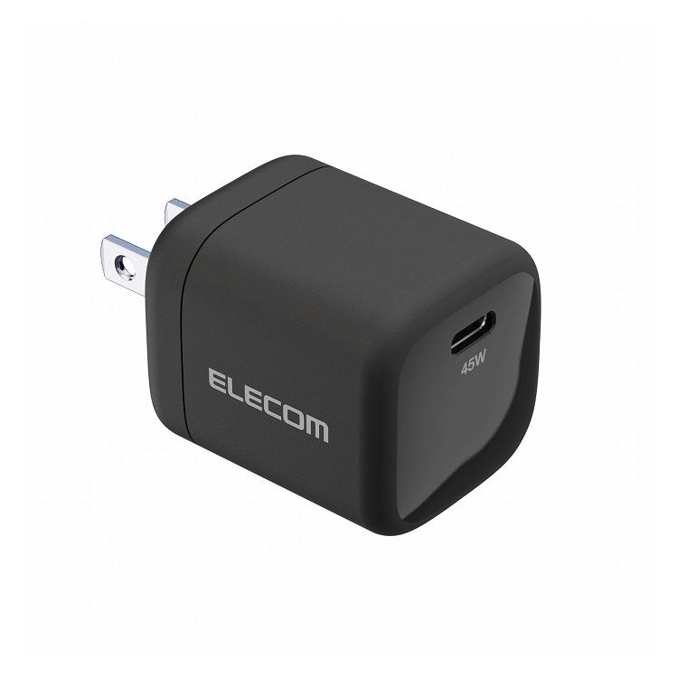 エレコム ACアダプター USB Type C 充電器? 45W PD PPS 対応 Type-C スイングプラグ Windows iPad MacBook Air M1 2020 iPhone Android 他対応 ブラック ACDC-PD2245BK(代引不可)【送料無料】