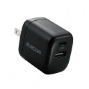 エレコム USB Type-C 充電器 PD 対応 最大出力30W タイプC タイプA GaN 小型 軽量 Type C USB-C コンセント ブラック MPA-ACCP30BK(代引不可)【送料無料】(2)