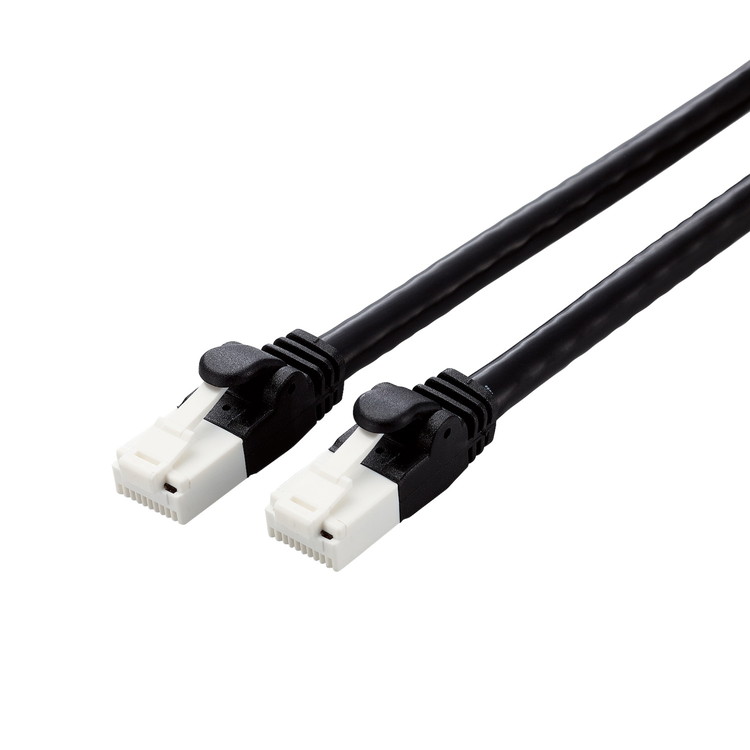 LANケーブル CAT6A 2m 高速 10Gbps ストレート 爪折れ防止 RoHS指令準拠 ブラック LD-GPAT/BK2/RS(代引不可)【メール便配送】【送料無料】