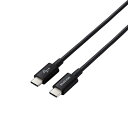 エレコム ELECOM タイプC ケーブル USB Type C to Type C 2m PD 60W対応 【 Chromebook Mac PC iPad Android Nintendo Switch 等 Type-C 機器対応 】 ブラック(代引不可)【送料無料】(2)