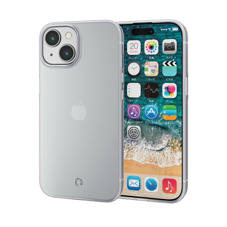 樂天商城 - エレコム ELECOM iPhone 15 用 ケース ソフト カバー 薄型 カメラレンズ保護設計 ストラップホール付 クリア PM-A23AUCTCR(代引不可)【メール便配送】【送料無料】