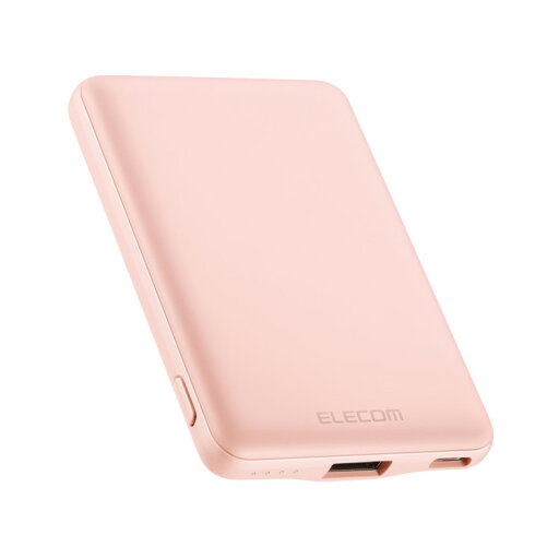 エレコム モバイルバッテリー 5000mAh 12W 入力 Type-C×1 出力 Type-C×1、USB-A×1 PSE認証 おまかせ充電対応 コンパクト 薄型 軽量 ピンク DE-C37-5000PN ELECOM(代引不可)【送料無料】 エレコム モバイルバッテリー 5000mAh 12W 入力 Type-C×1 出力 Type-C×1、USB-A×1 PSE認証 おまかせ充電対応 コンパクト 薄型 軽量 ピンク DE-C37-5000PN ELECOM(代引不可)【送料無料】
