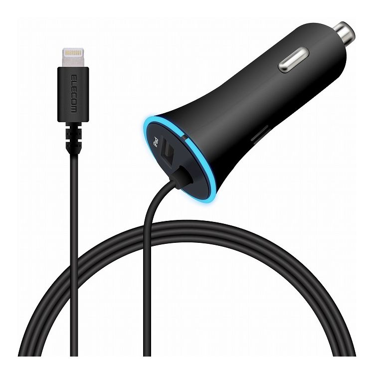 ELECOM 㡼㡼 å 24W Lightning֥ 饤ȥ˥ 1.5m USB-A 1 iPhone 13 12 SE (2) Android б ֥å 쥳 MPA-CCL02BK(Բ)̵