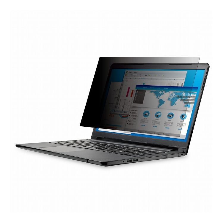 【商品説明】移動中やオフィスでの周りからの視線をしっかりガード!タッチパネルにも対応した、抗菌タイプののぞき見防止フィルターです。画面の正面を中心に60度(左右30度)より外の角度からは画面がまっ黒に見えるので、パソコン画面を見られる心配が...