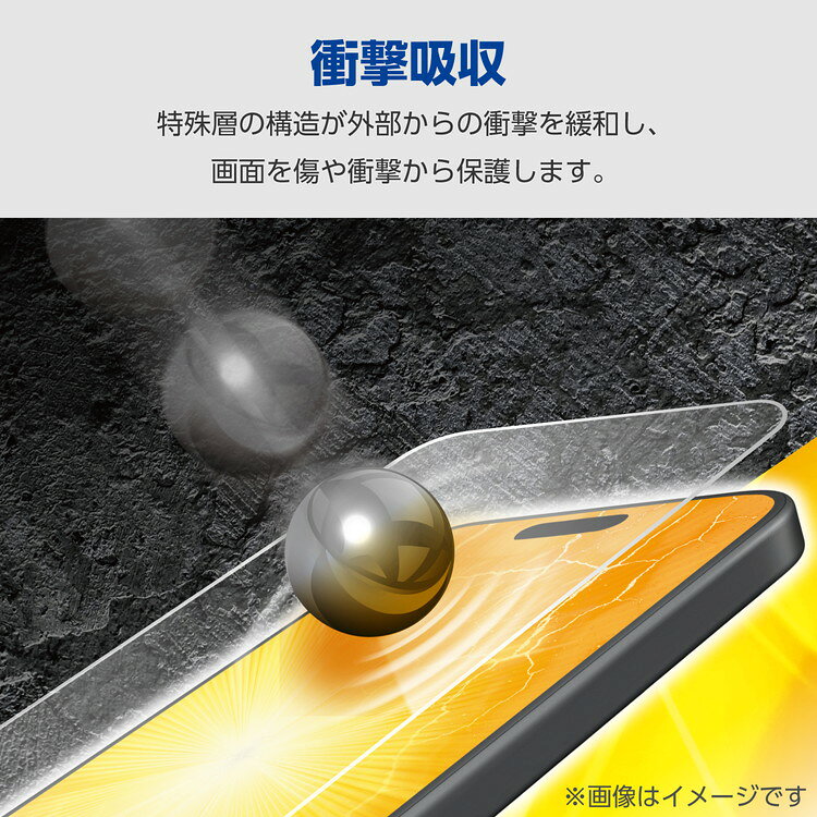ELECOM Google Pixel 8a ガラスフィルム 指紋認証対応 高透明 ブルーライトカット 衝撃吸収 強化ガラス 表面硬度10H 指紋防止 飛散防止 気泡防止 SHOCKPROOF PM-P241FLGZBL エレコム(代引不可)【メール便配送】【送料無料】
