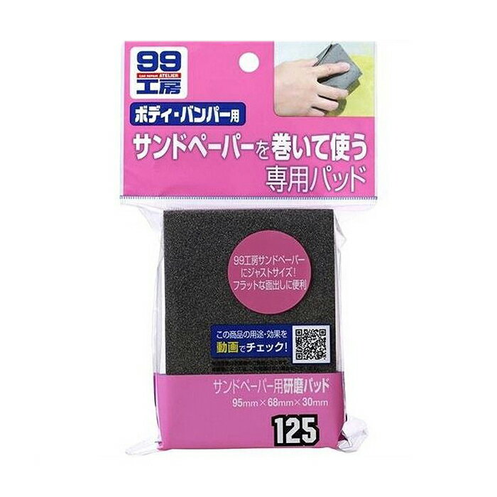 ソフト99 車用 99工房 サンドペーパー用研磨パッド 09125