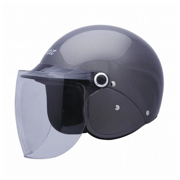 セミジェットヘルメット Ver.FII ガンメタ バイク ツーリング アウトドア 行楽 バイカー ライダー キャンプ ファミリー【送料無料】
