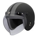 MATTEDスモールジェットヘルメット BK/グレー バイク ツーリング アウトドア 行楽 バイカー ライダー キャンプ ファミリー【送料無料】