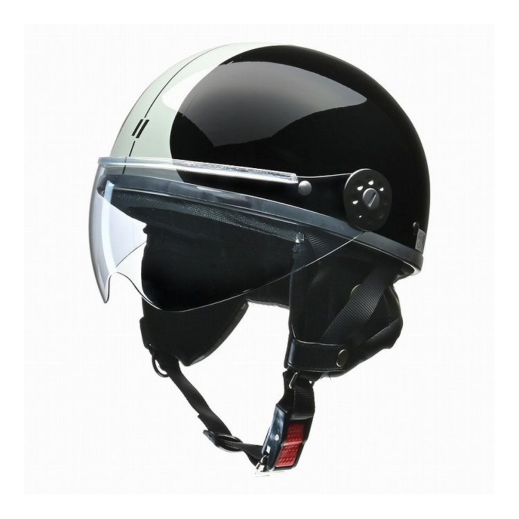 リード工業 OONEシールド付ハーフヘルメットBKSI ブラックXシルバ- OONEBKSI【送料無料】