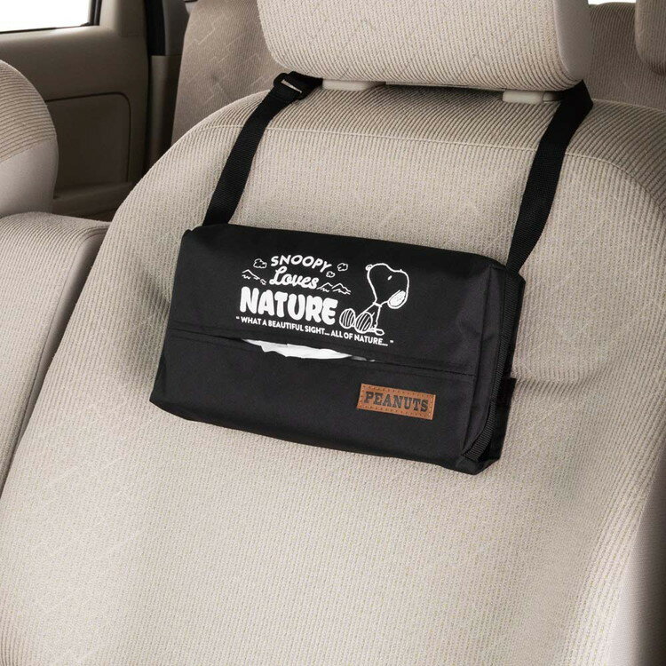 ボンフォーム スヌーピーネイチャー ティッシュカバー ブラック 7242ー05BK