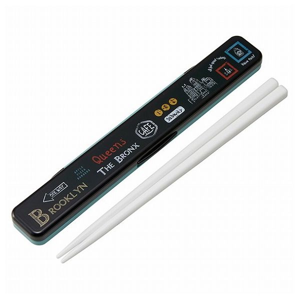 スケーター 銀イオン抗菌 箸 箸箱 セット カチカチ鳴らない ブルックリンクイーン ABC3AG Skater