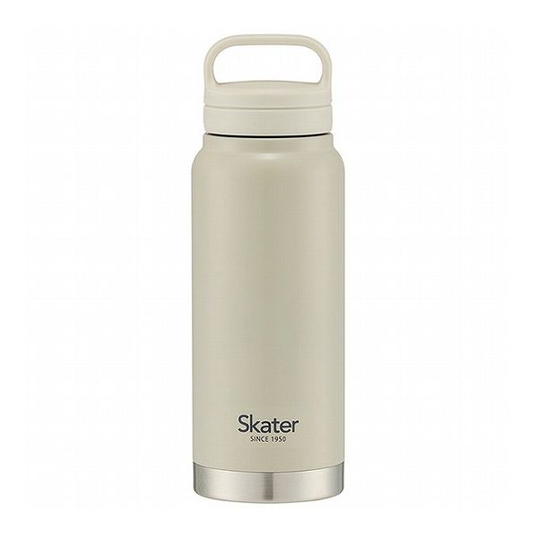 スケーター 保冷保温 スクリューハンドル付き ステンレス水筒 マグボトル 500ml くすみカラーグレー おしゃれ Skater