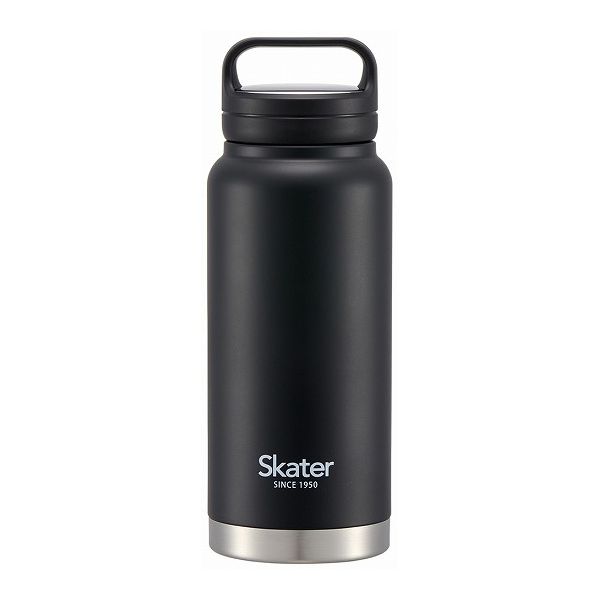 スケーター 保冷保温 スクリューハンドル付き ステンレス水筒 マグボトル 800ml ブラック おしゃれ Skater