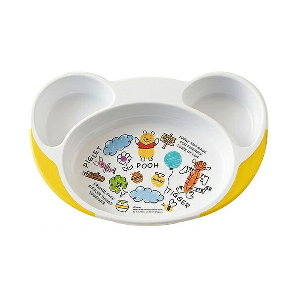 スケーター ベビー用 すくいやすいランチ皿 ランチプレート 滑り止め付き くまのプーさん スケッチ WP7 キッズ ベビー かわいい 可愛い キャラクター 柄 Skaterのサムネイル