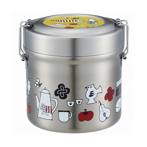 スケーター 保温保冷 抗菌 真空ステンレス 弁当箱 600ml リサラーソン キッチン STLB1AG キャラクター かわいい 可愛い Skaterのサムネイル