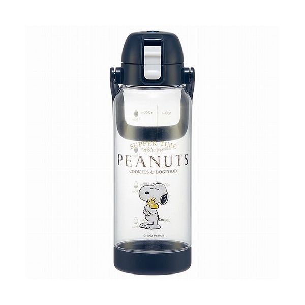 スケータードリンク マーカー ボトル 1000ml 1L 水筒 直飲み 水分補給 メモリ付き 透明 ダイレクト ボトル 目盛り クリア 子供 こども キッズ 公園 アウトドア スポーツ SNOOPY PDMK10 Skater(代引不可)【送料無料】