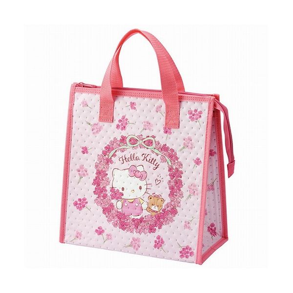 スケーター 不織布 保冷 ランチバッグ キティ フラワーリース FBC1 Skater(代引不可)